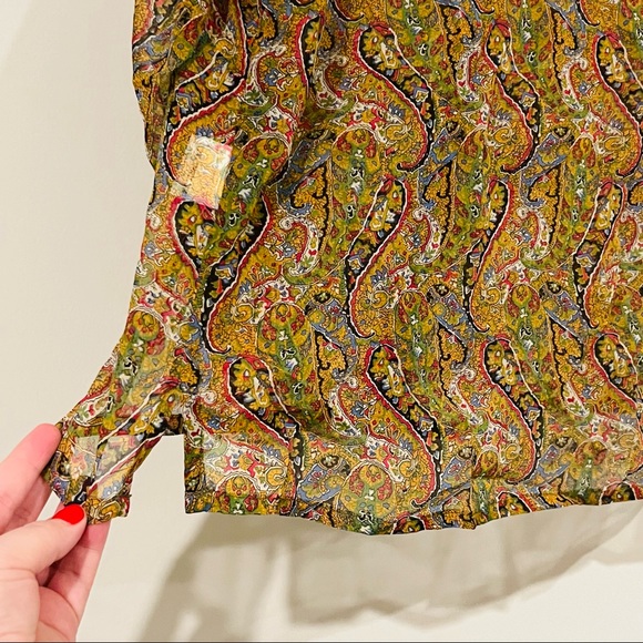 Johnny Was Y2K 100% Silk Floral Paisley Slip Dress Set - Picture 13 of 16